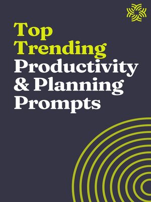 cover image of Top Trending Productivity and Planning Prompts